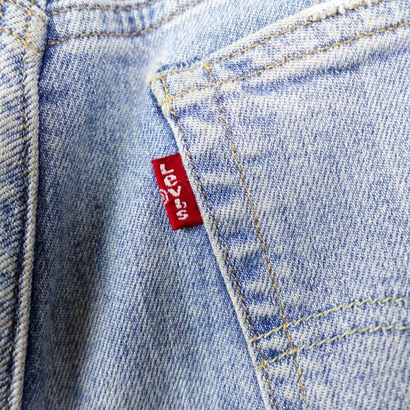 Levi's 501 Jeans Sz 26 Skinny Italian Selvedge Denim Heart Break High Light Wash - Picture 10 of 16